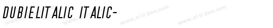 DubielItalic Italic字体转换